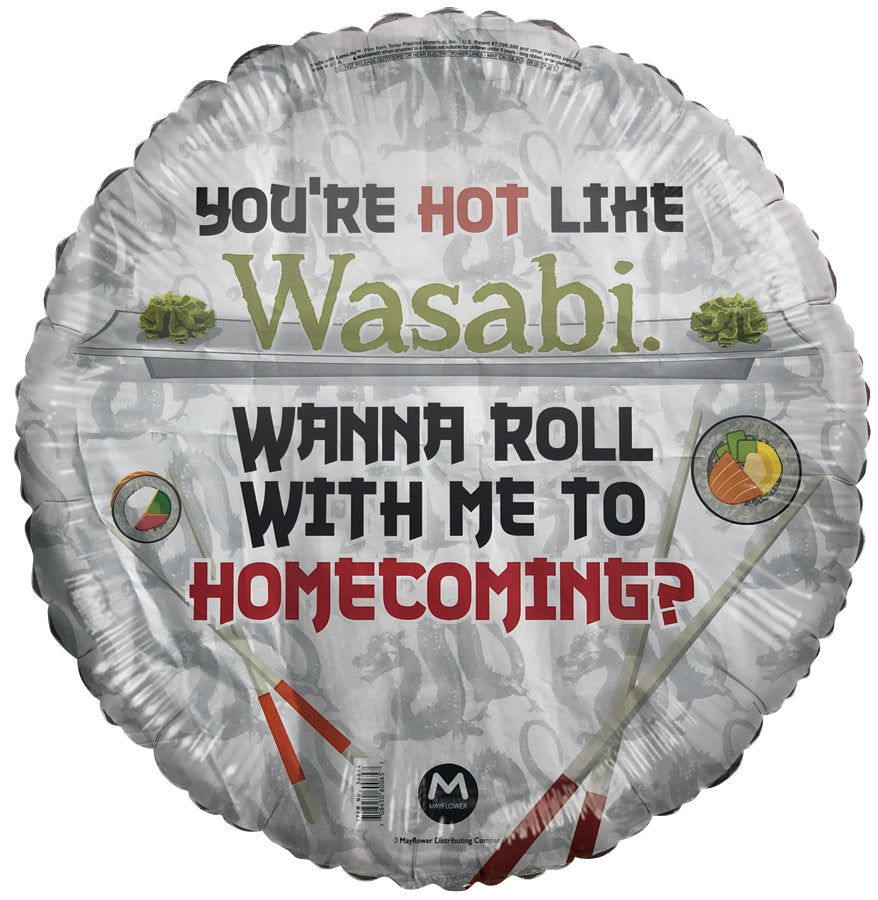 18" You're Hot Wasabi Homecoming Foil Balloon