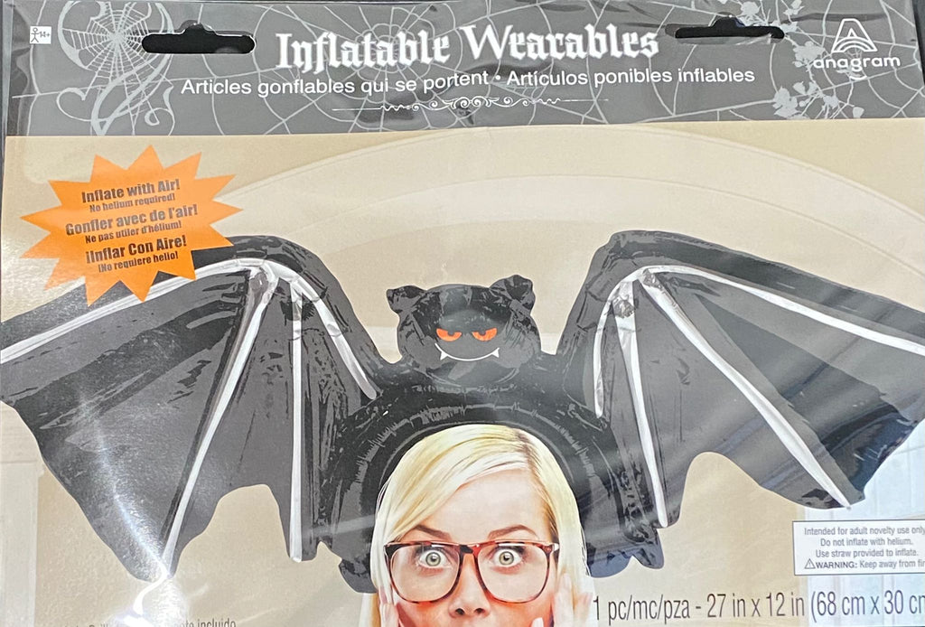 Wearable Inflatable Halloween Bat Foil Balloon
