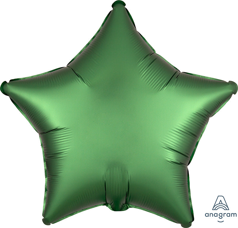 18" Satin Luxe Emerald Star Foil Balloon