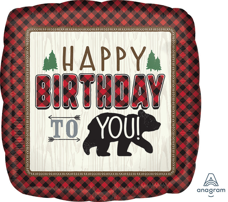 18" Little Lumberjack Birthday Foil Balloon