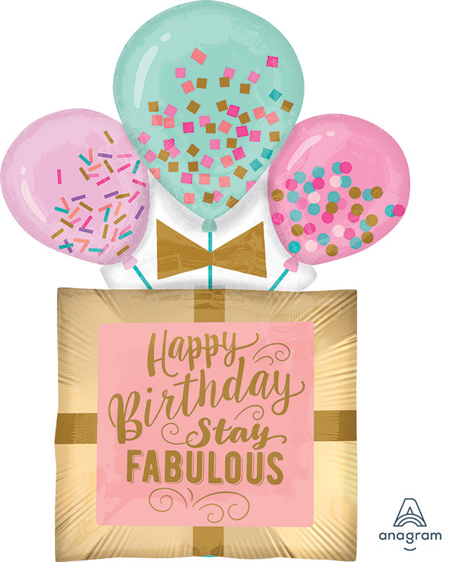 32" Jumbo Fabulous Birthday Gift Foil Balloon