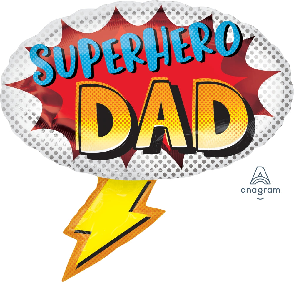 27" Superhero Dad Foil Balloon