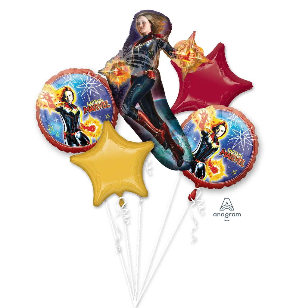 Bouquet Captain Marvel Five Pieces Balloons