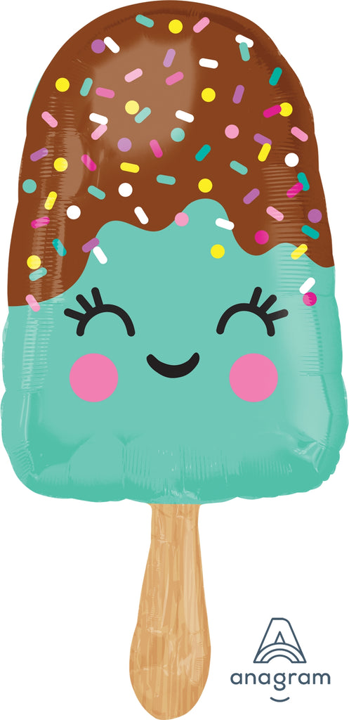 35" Happy Ice Cream Bar SuperShape Foil Balloon