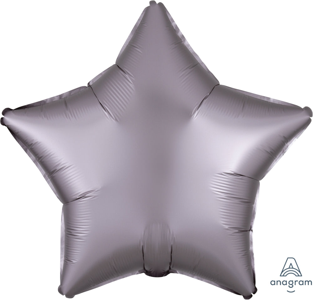 18" Satin Luxe Star Greige Foil Balloon