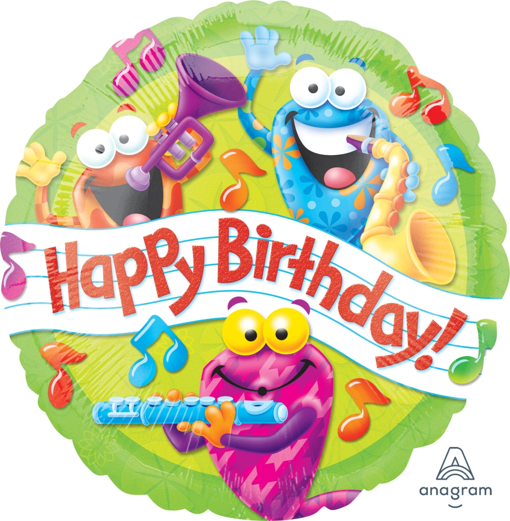 18" Trend Frog-tastic Happy Birthday Foil Balloon