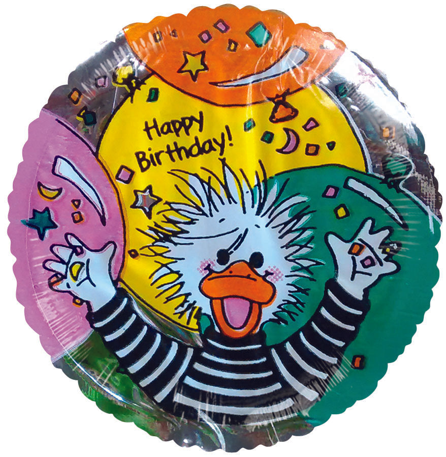 2" Airfill Only Suzy Zoo Happy Birthday Balloon