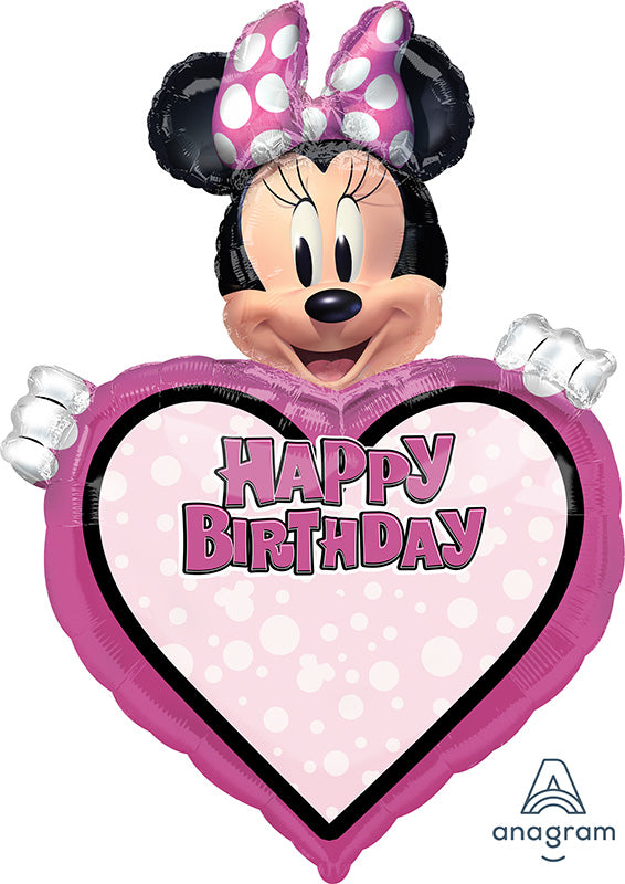 34" Minnie Mouse Forever Personalized Foil Balloon