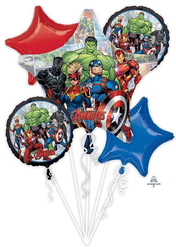 Avengers Marvel Powers Unite Bouquet Foil Balloon