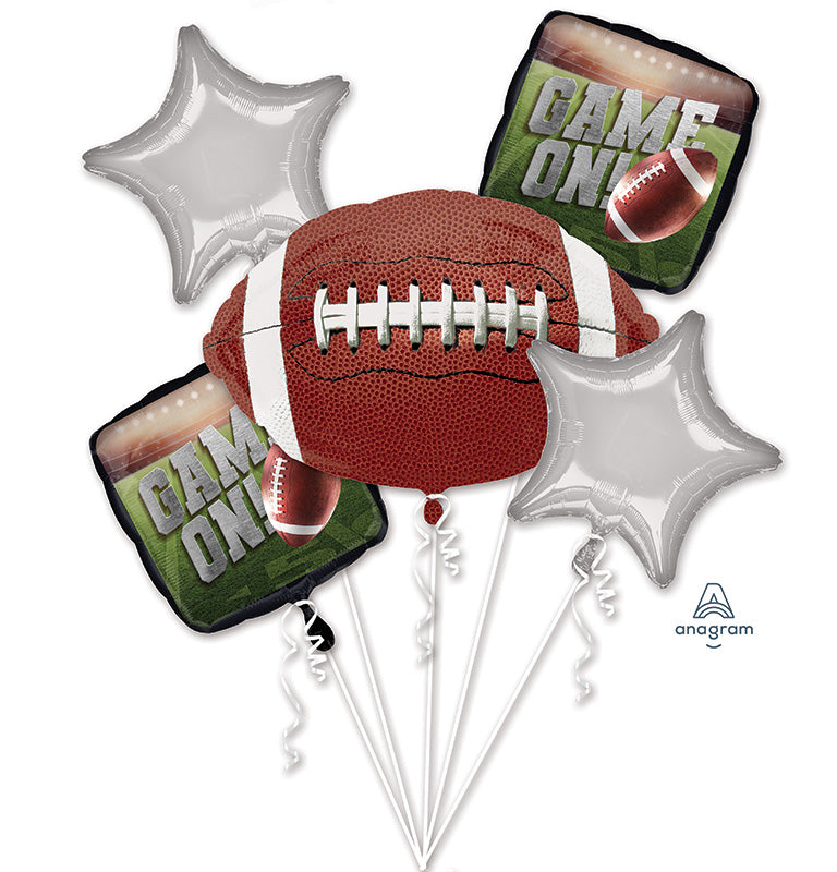 Go Fight Win NFL Football Bouquet Foil Balloon