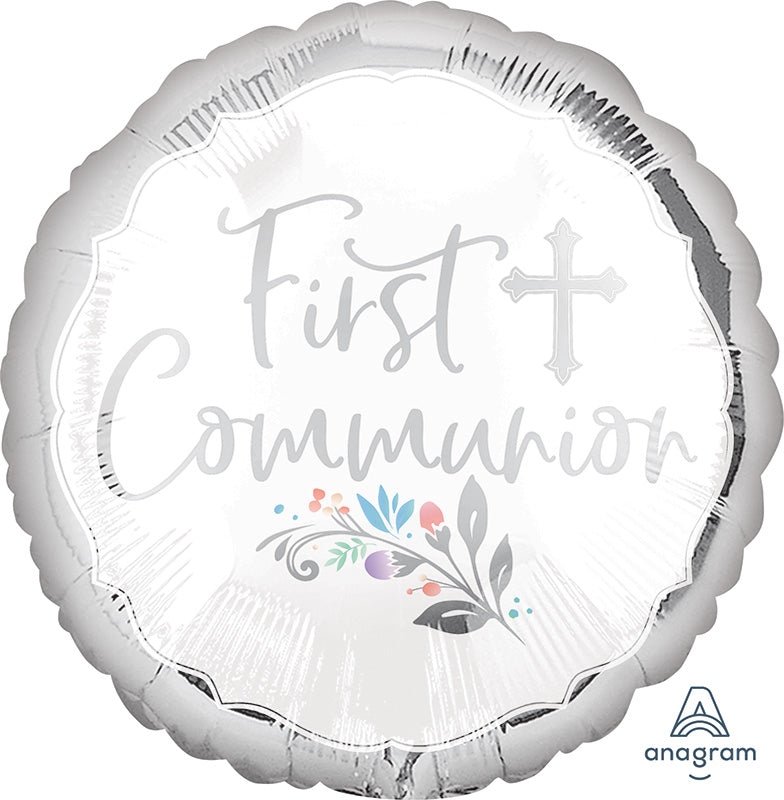 18" Holy Day First Communion Foil Balloon