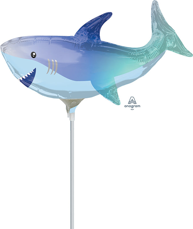 Airfill Only Shark Mini Shape Foil Balloon