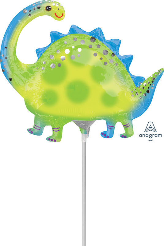 Airfill Only Stegosaurus Mini Shape Foil Balloon