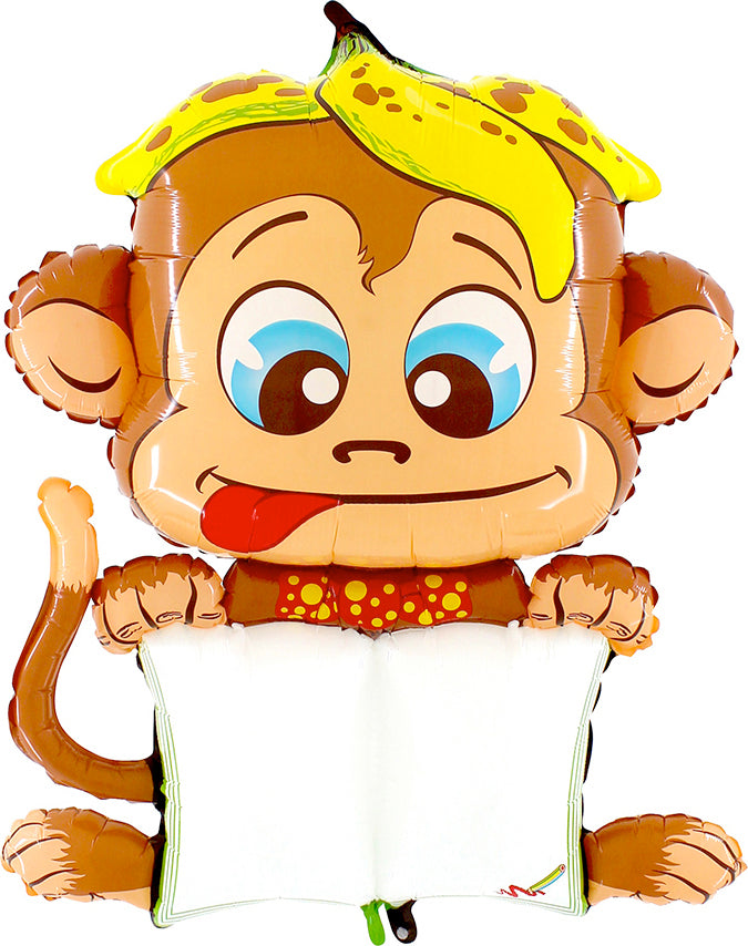 47" Write on Balloon B-Pad Cheeky Monkey Foil Balloon