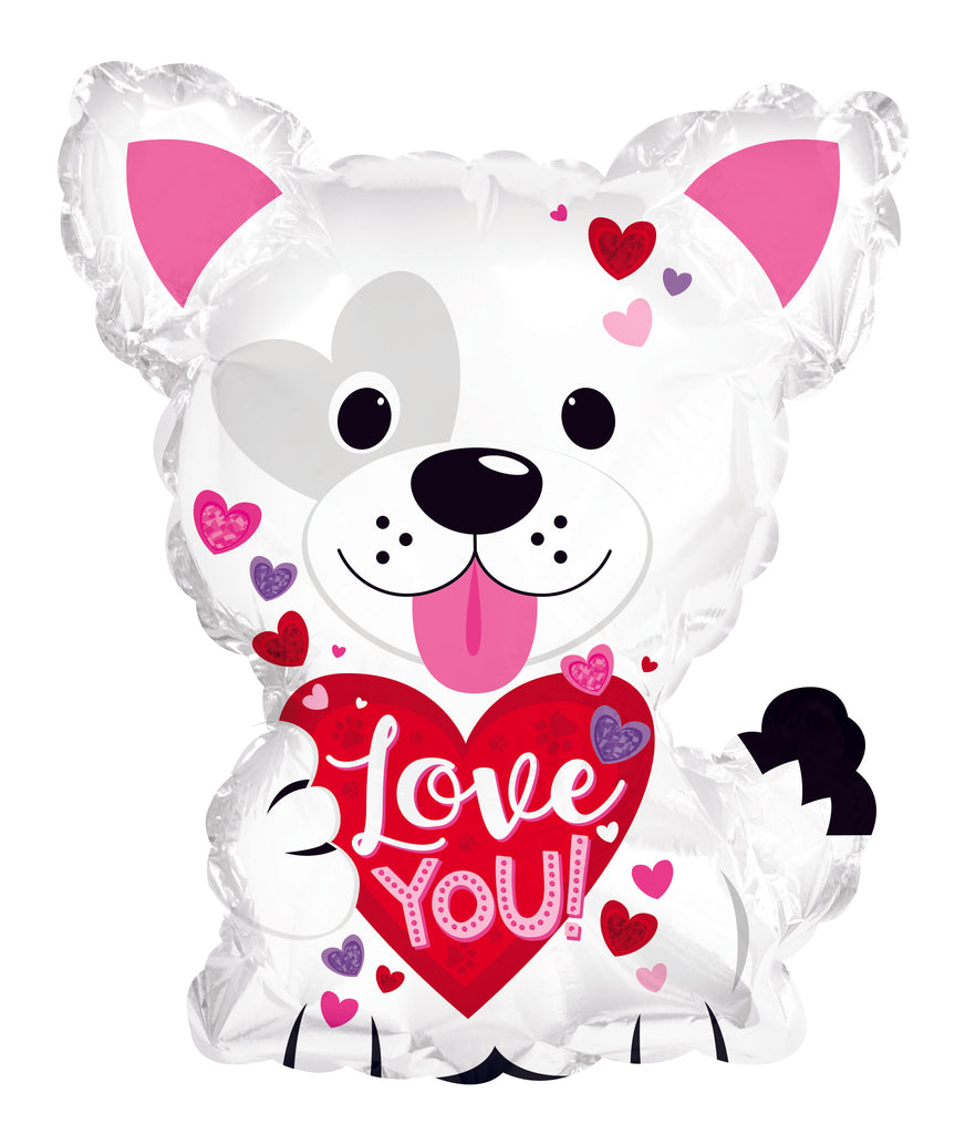 22" Happy Love You Doggie Foil Balloon