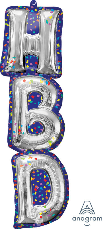38" Happy Birthday Balloon Letters Foil Balloon