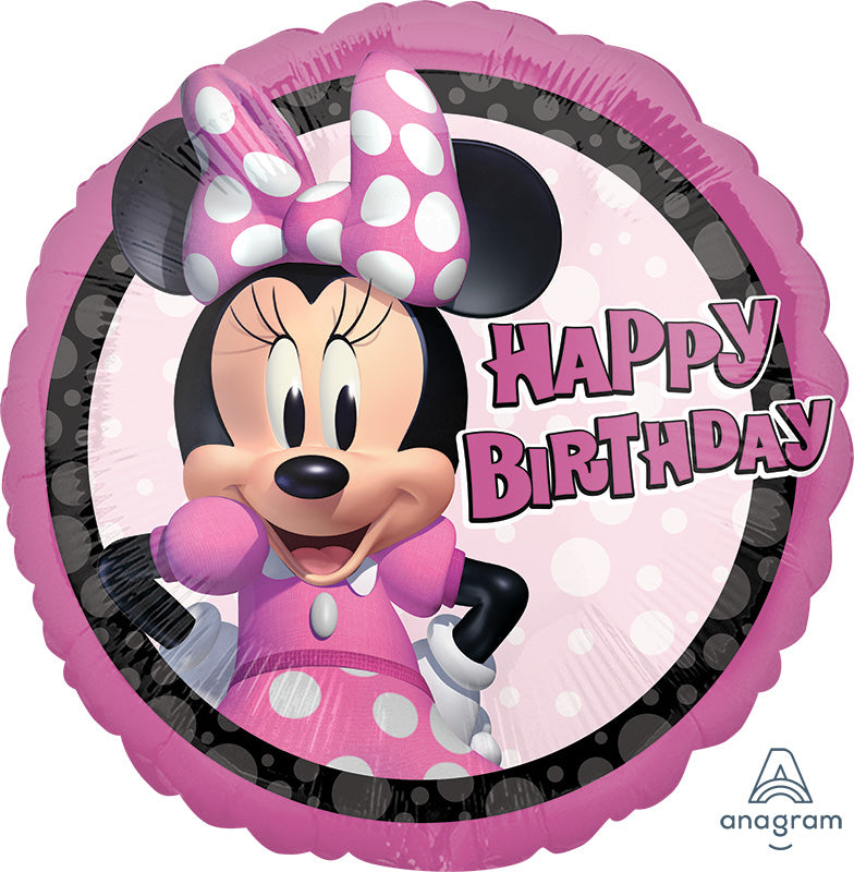 18" Minnie Mouse Forever Birthday Foil Balloon