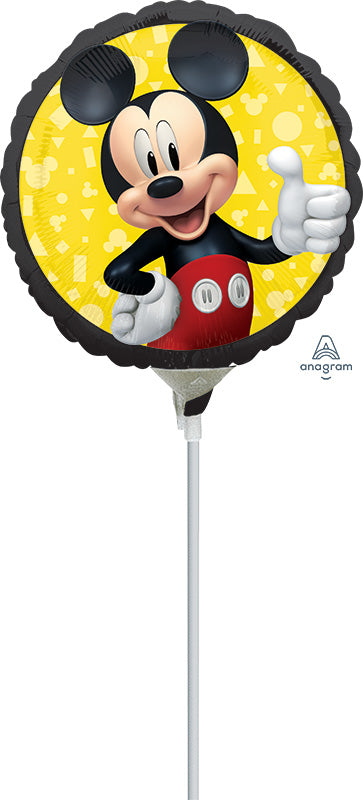 4" Airfill Only Mickey Mouse Forever Foil Balloon