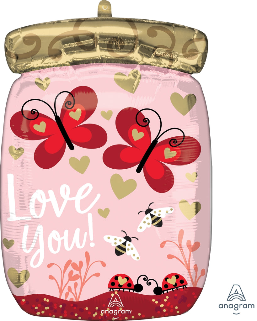 17" Love Bugs & Butterflies Foil Balloon