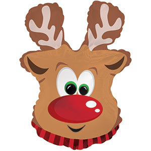9" Airfill Only Rudolph the Reindeer Balloon