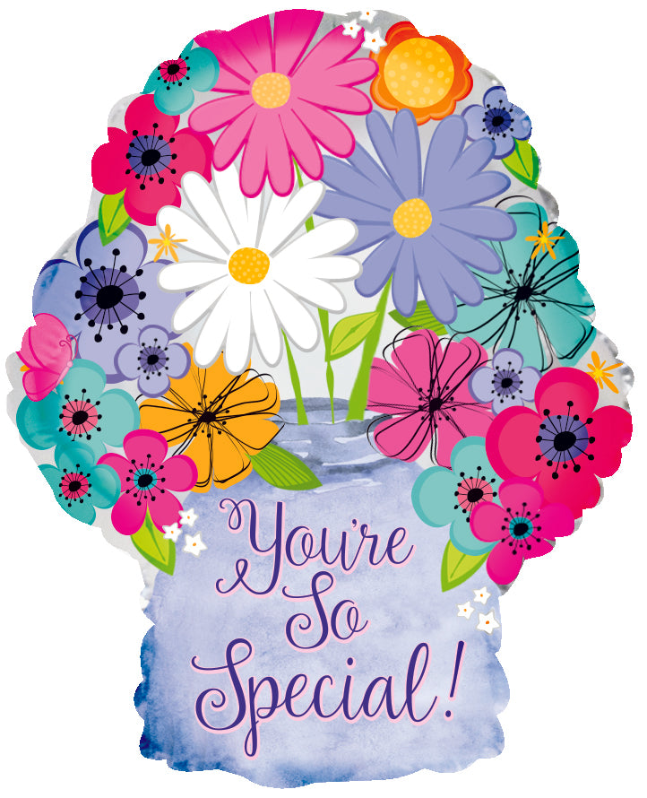 10" Airfill Only Your So Special Graphic Vase Foil Balloon
