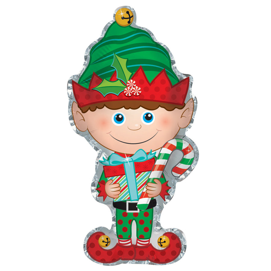 12" Airfill Only Santa's Elf Foil Balloon