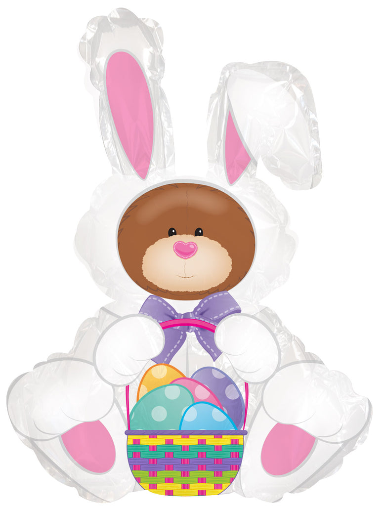 12" Airfill Only Easter Bunny Costume Foil Balloon