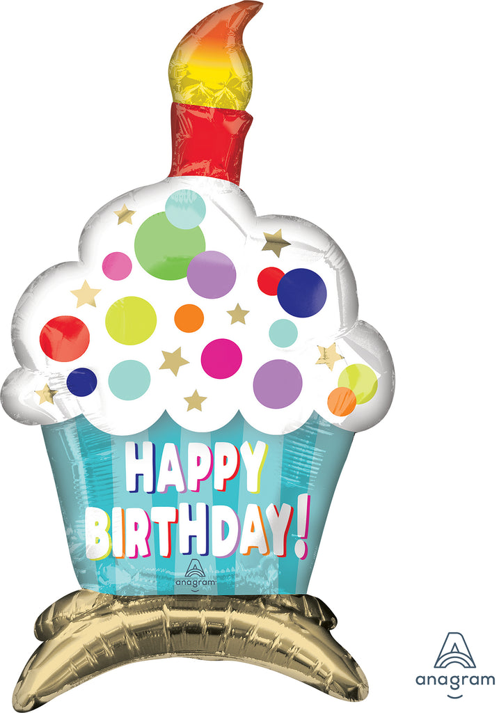 24" Consumer Inflatable Cupcake Foil Balloon