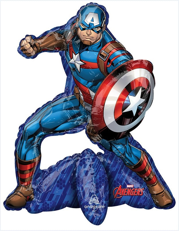 26" Airfill Only Avengers Captain America Multi-Balloon Foil Balloon