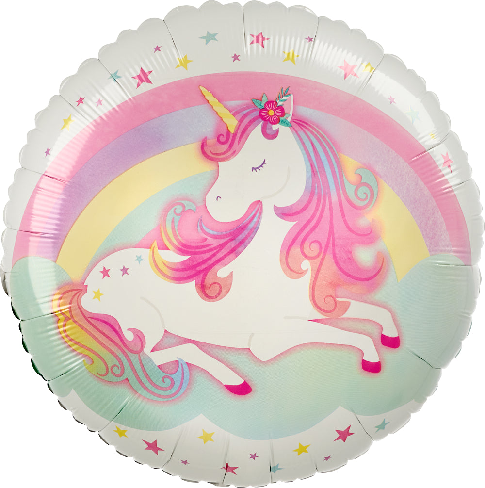 18" Enchanted Unicorn Foil Balloon
