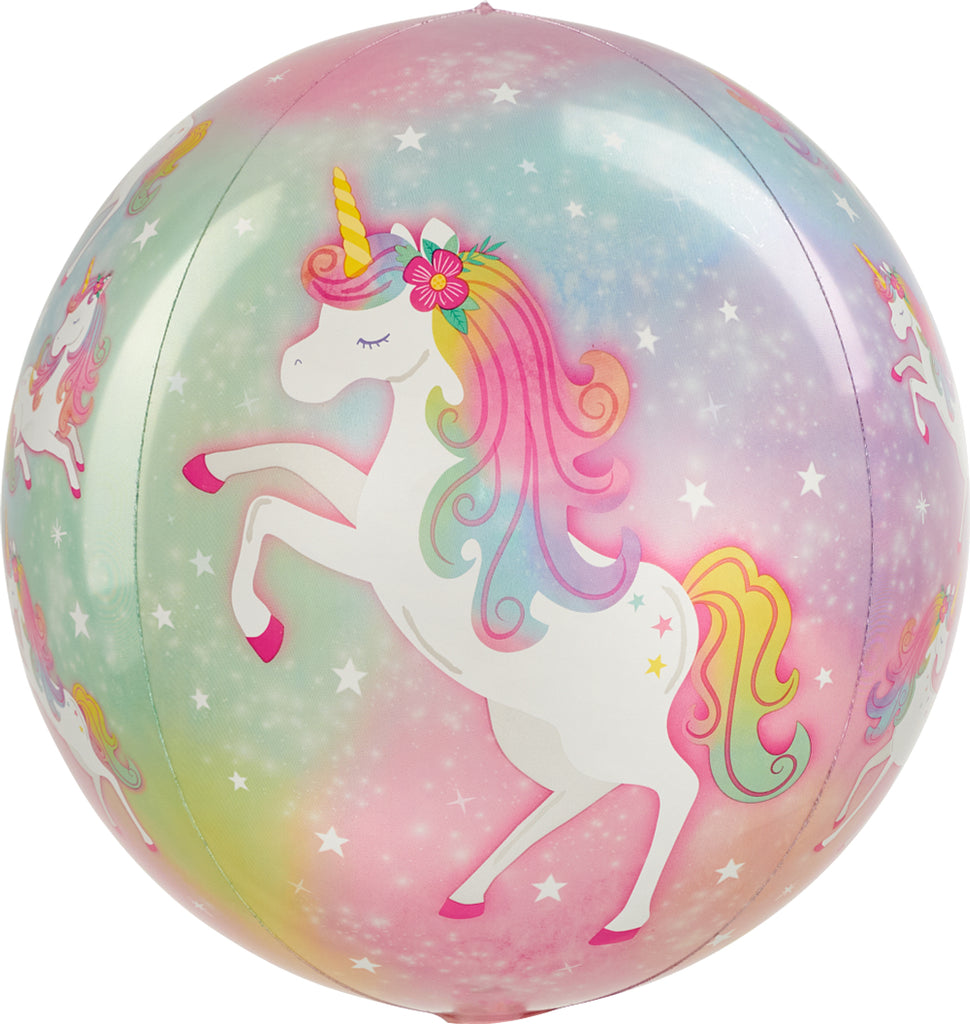 16" Orbz Enchanted Unicorn Foil Balloon
