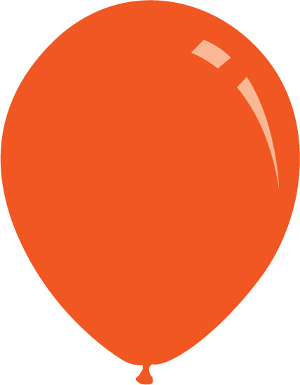 9" Metallic Orange Decomex Latex Balloons (100 Per Bag)