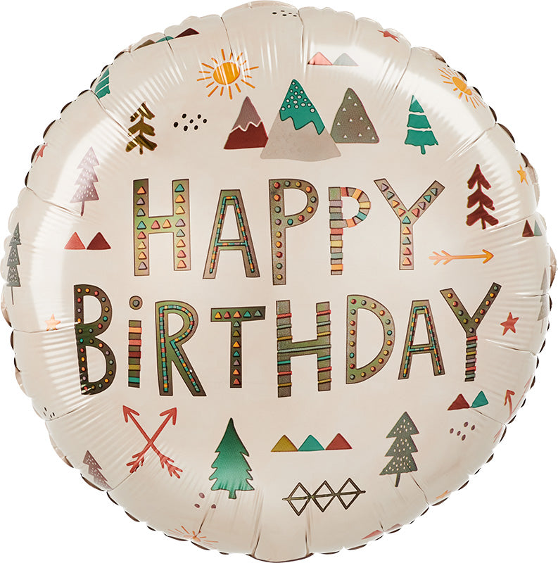 18" Wilderness Birthday Foil Balloon