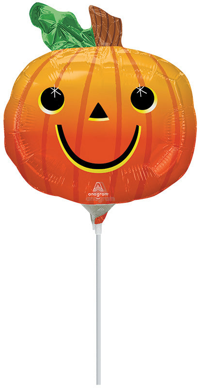 Not Inflated Airfill Only Mini Shape Smiley Pumpkin Foil Balloon Manufactured By Anagram Amscan Leader in Foil Balloons CD