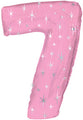 38" Pink Sparkle Seven Number Balloon