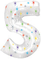 38" Multi-Colored Sparkles Five Balloon