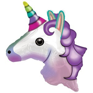 24" Emoji Emoticon Unicorn Balloon