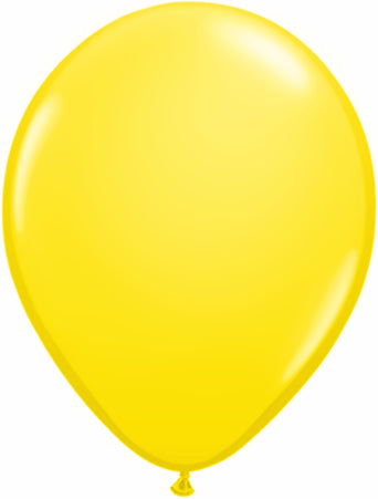 5" Qualatex Latex Balloons YELLOW (100 Per Bag)
