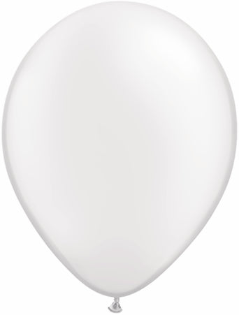 16" Qualatex Latex Balloons Pearl WHITE (50 Per Bag)