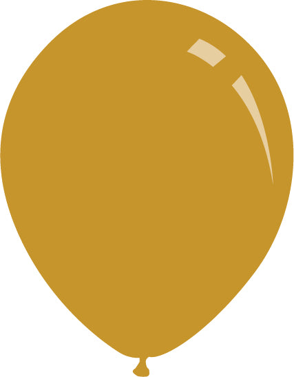 12" Metallic Gold Decomex Latex Balloons (100 Per Bag)