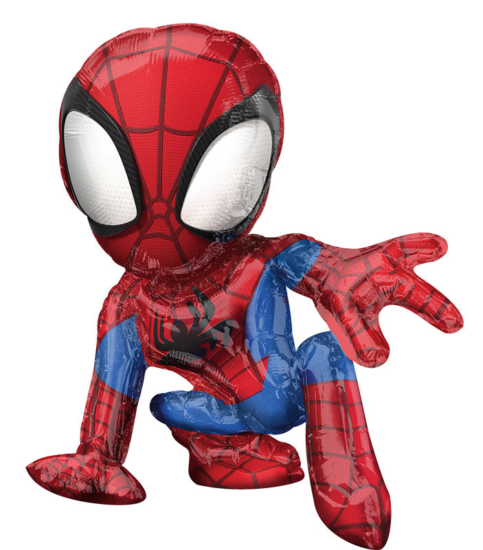 16" Airfill Only Consumer Inflatable Spiderman Spidey Sitting Foil Balloon