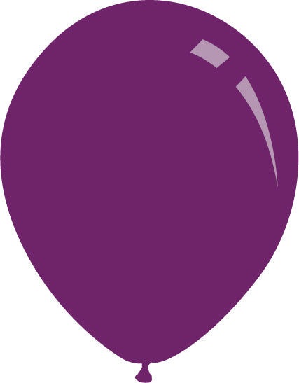 9" Metallic Purple Decomex Latex Balloons (100 Per Bag)