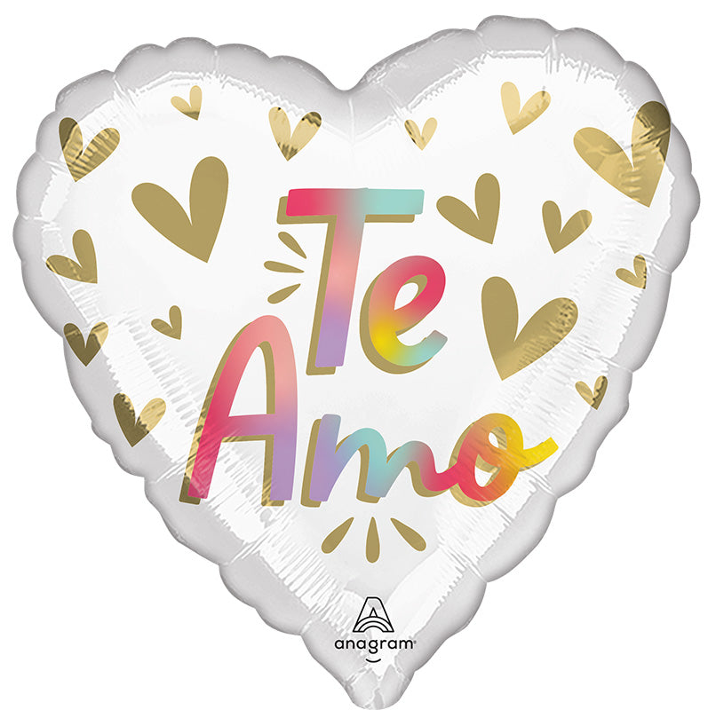 18" Te Amo Diffused Ombré (Spanish) Foil Balloon