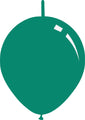 11" Metallic Green Decomex Linking Latex Balloons (100 Per Bag)