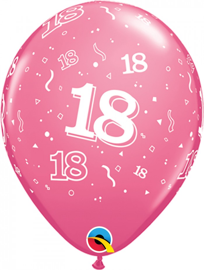 11" Trendy Assorted (50 Count) 18 All Around Latex Balloons