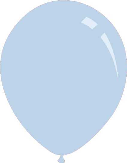 5" Metallic Light Blue Decomex Latex Balloons (100 Per Bag)