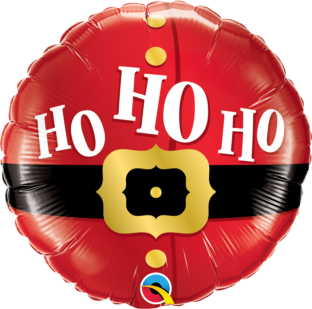 18" Ho Ho Ho Santa's Belt Foil Balloon