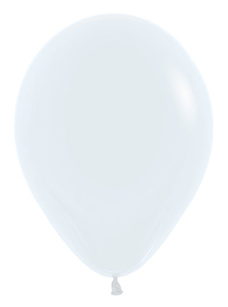 5" Latex Balloons (100 Per Bag) Fashion White Betallatex