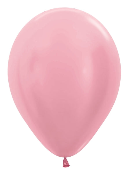 5" Latex Balloons (100 Per Bag) Pearl Pink Betallatex