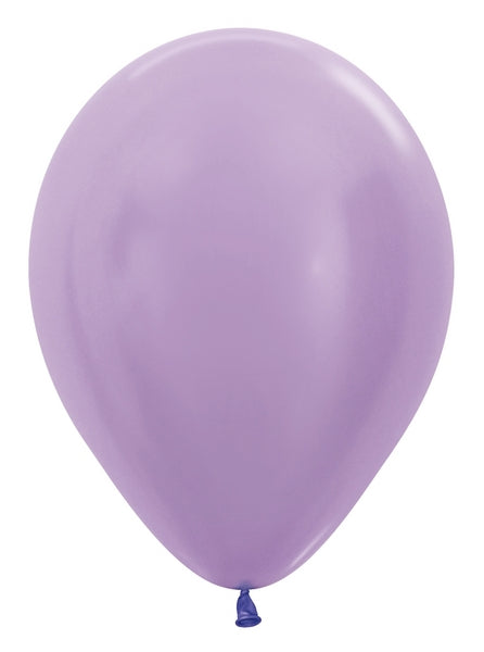 5" Latex Balloons (100 Per Bag) Pearl Lilac Betallatex